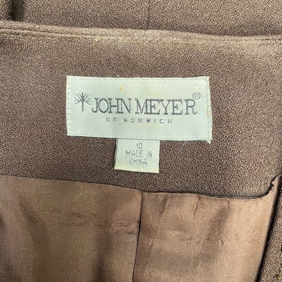 VINTAGE John Meyer 100% Wool Tailored Brown Beaded Evening Blazer Womens size 10 - Picture 10 of 12